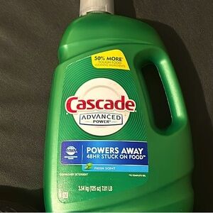 New CASCADE ADVANCED POWER Fresh Scent D/W Detergent 125oz
